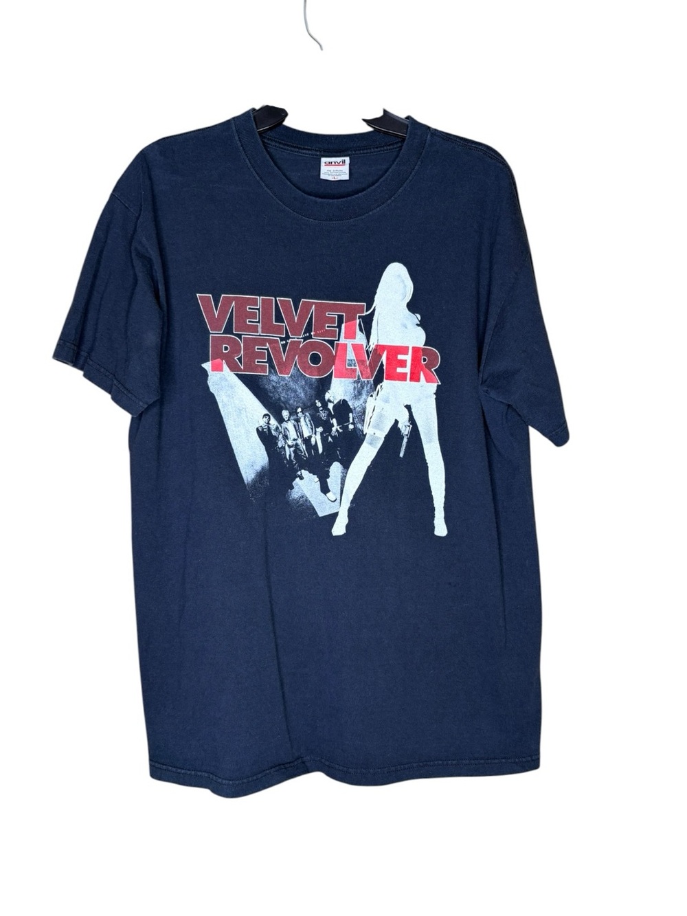 Velvet Revolver Tour T Shirt Size Large Black Band Tee Anvil